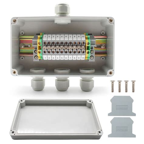 din rail in junction box|adaptable box with din rail.